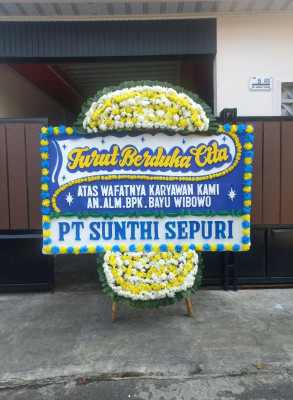Papan Bunga Duka di Panyabungan Timur